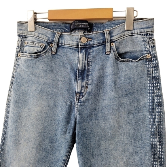 Gap High Rise Denim Jeggings Regular Wedgie Side Stitched Stretchy Skinny Jeans - Picture 4 of 9